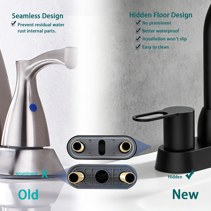 2 Handles Bathroom Sink Faucet, Centerset RV Bathroom Faucets for 2/3 Hole