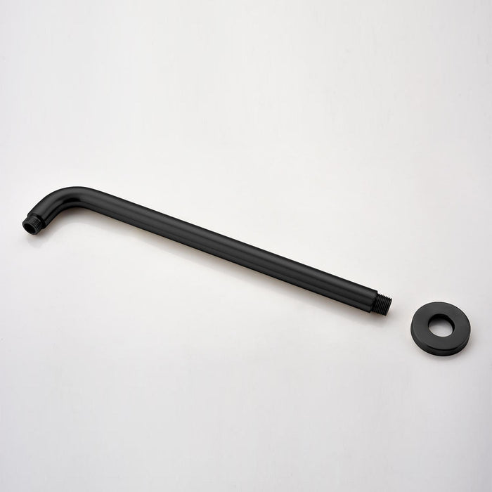 1-spray Patterns 9.8 in. Wall mount Dual Fixed and Handheld Shower Head 1.8 GPM in Matte Black