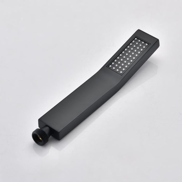 1-Spray Patterns 10 in. Ceiling Mount Dual Fixed and Handheld Shower Head 2.5 GPM in Matte Black