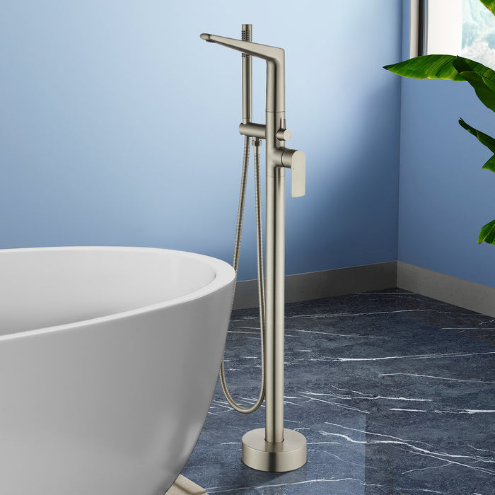 Topcraft Freestanding Bathtub Filler with Handheld Showerhead
