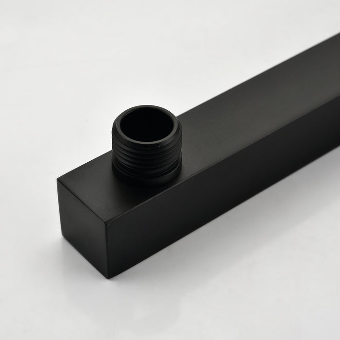 1-Spray Patterns 9.84 in. Dual Fixed and Handheld Shower Head with 1.8 GPM in Matte Black