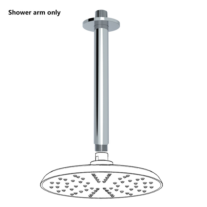 Metal Round Shower Arm in Chrome