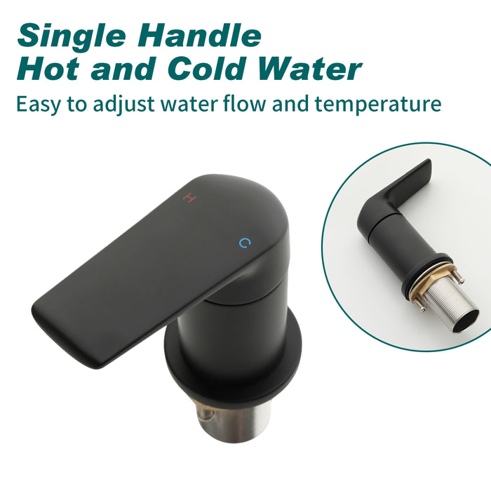 Topcraft Deck-Mounted 4-Hole Bathtub Filler Faucet with Handheld Shower