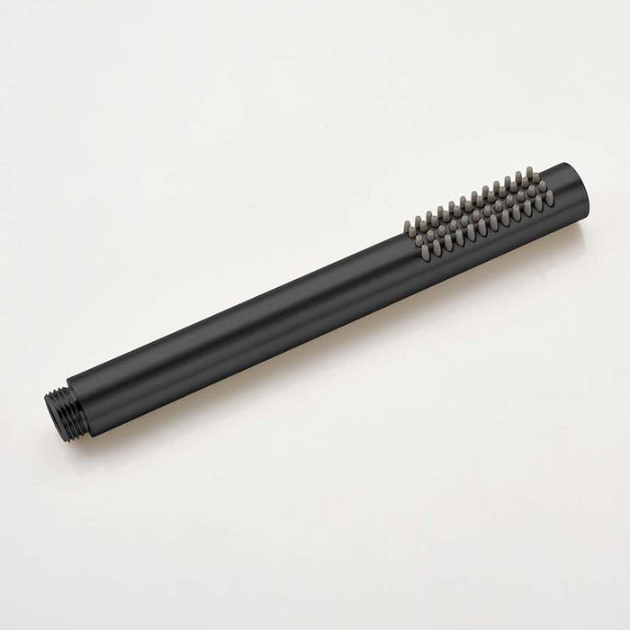 1-spray Patterns 9.8 in. Wall mount Dual Fixed and Handheld Shower Head 1.8 GPM in Matte Black