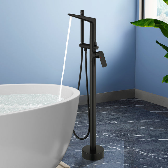 Topcraft Freestanding Bathtub Filler with Handheld Showerhead