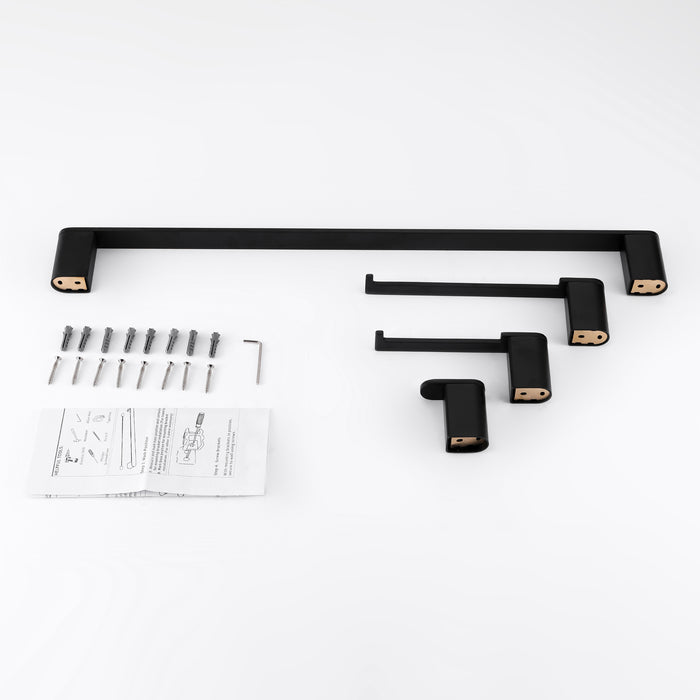 SUS304 Material, 4-piece Bathroom Accessory Set