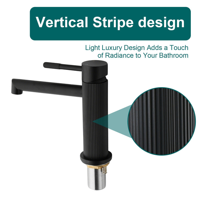 Topcraft Single-Handle Bathroom Faucet with Pop-Up Drain