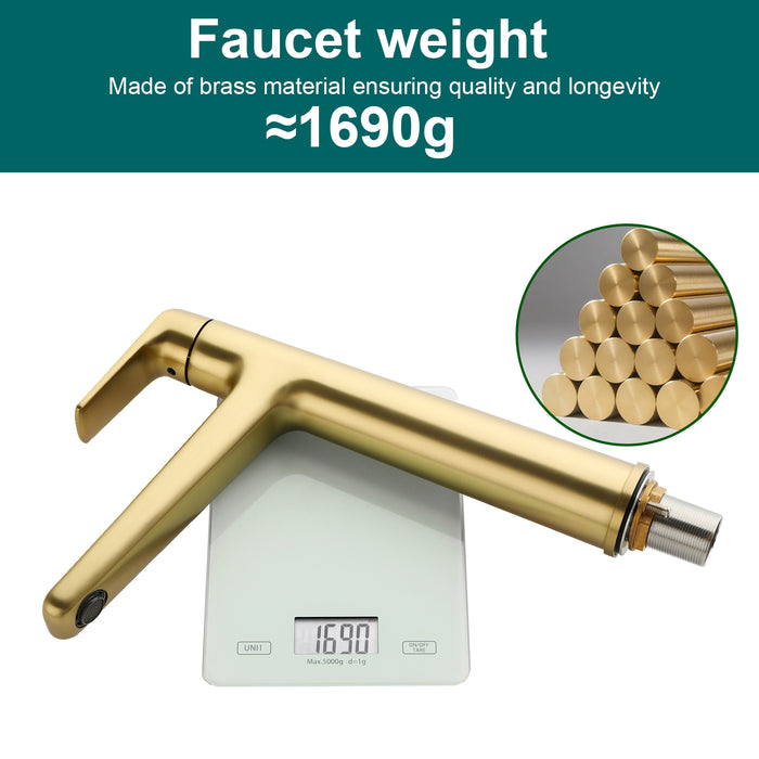 Topcraft Single-Handle Bathroom Faucet with Pop-Up Drain