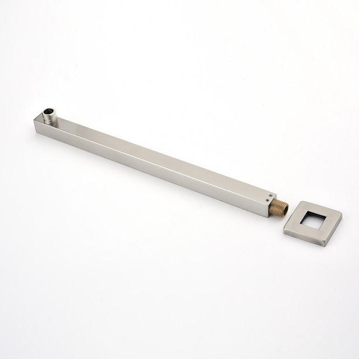 1-Spray Patterns 11.8 in. Dual Fixed and Handheld Shower Head with 2.5 GPM in Brushed Nickel