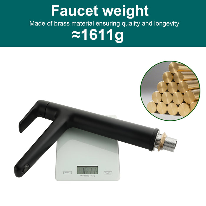 Topcraft Single-Handle Bathroom Faucet with Pop-Up Drain