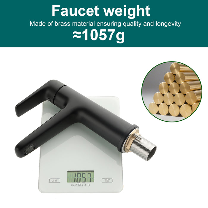 Topcraft Single-Handle Bathroom Faucet with Pop-Up Drain