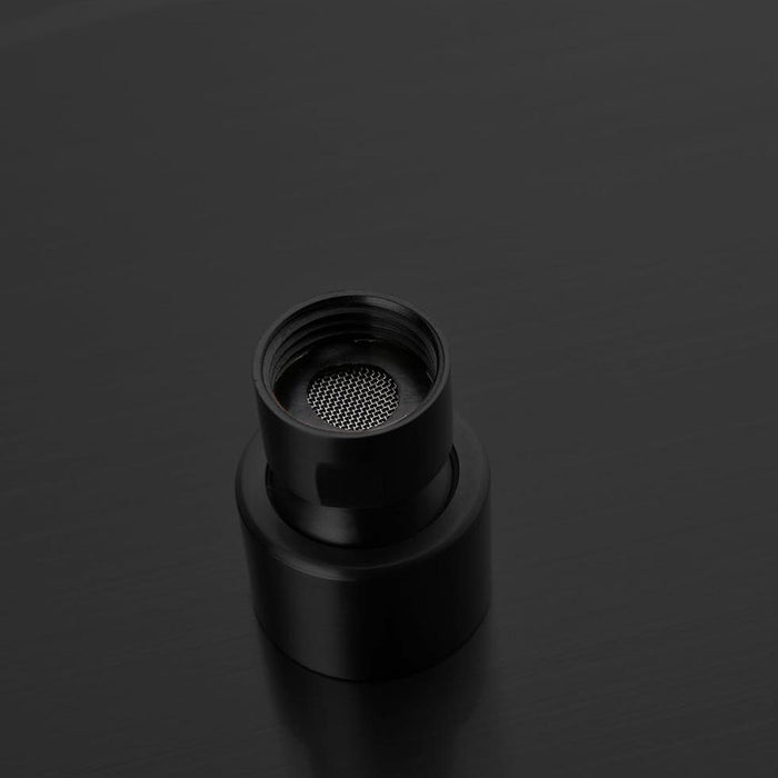 1-spray Patterns 9.8 in. Wall mount Dual Fixed and Handheld Shower Head 1.8 GPM in Matte Black