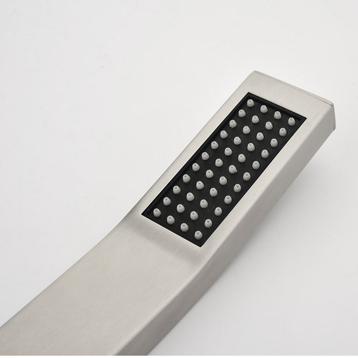 1-Spray Patterns 11.8 in. Dual Fixed and Handheld Shower Head with 2.5 GPM in Brushed Nickel