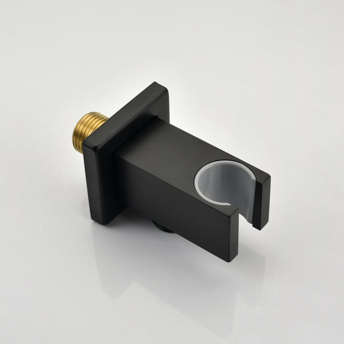 1-Spray Patterns 9.84 in. Dual Fixed and Handheld Shower Head with 1.8 GPM in Matte Black