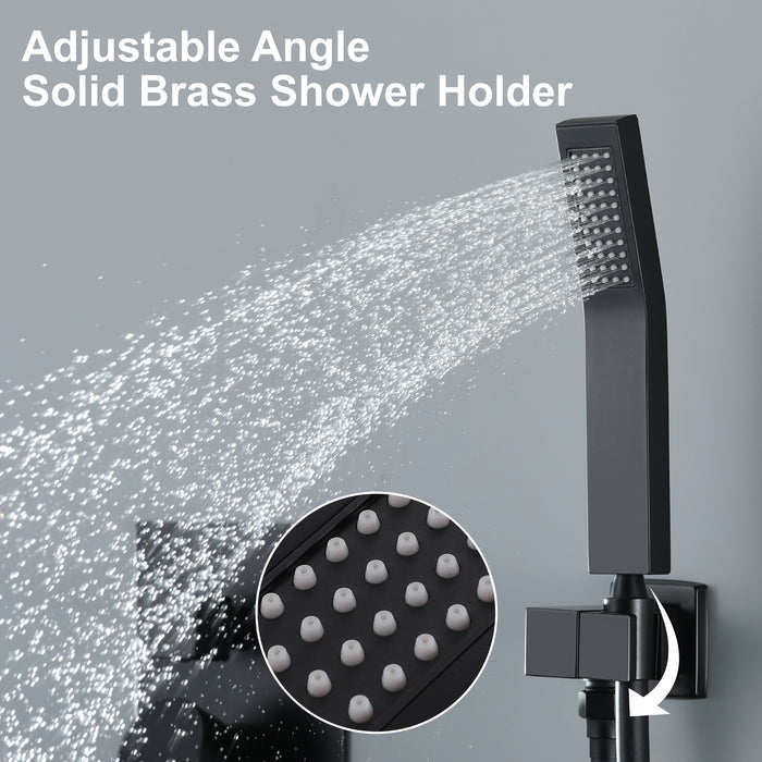 10-in Brushed Gold 1-Spray Built-In Shower System