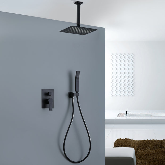 10-in Brushed Gold 1-Spray Built-In Shower System