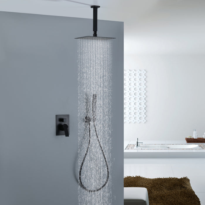 10-in Brushed Gold 1-Spray Built-In Shower System