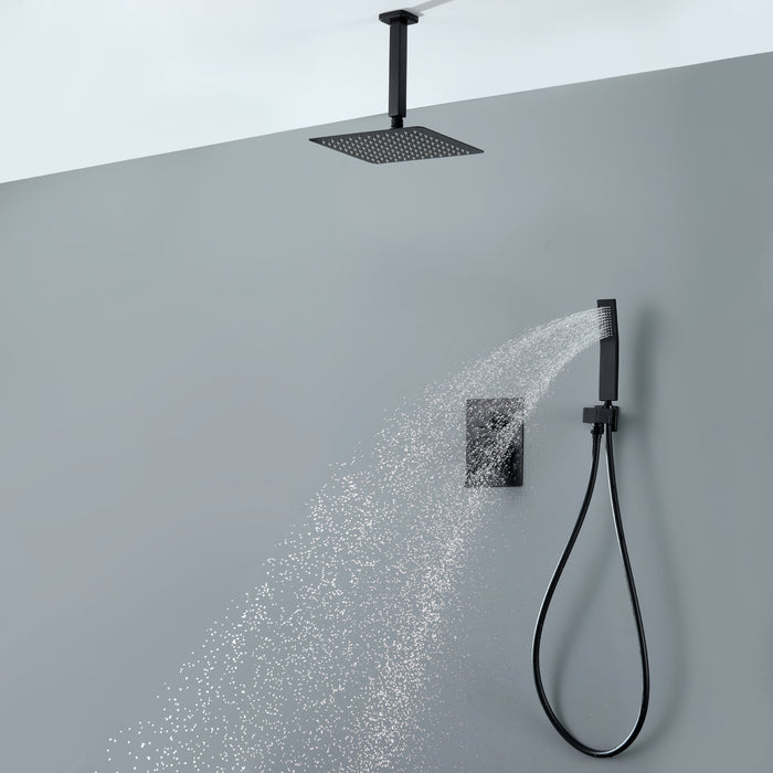 10-in Brushed Gold 1-Spray Built-In Shower System