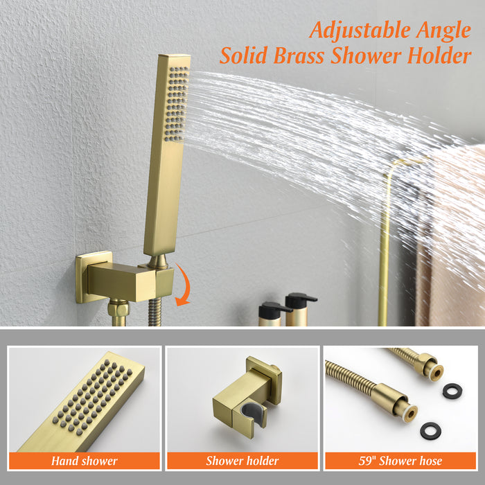 wall-mounted bathtub shower set