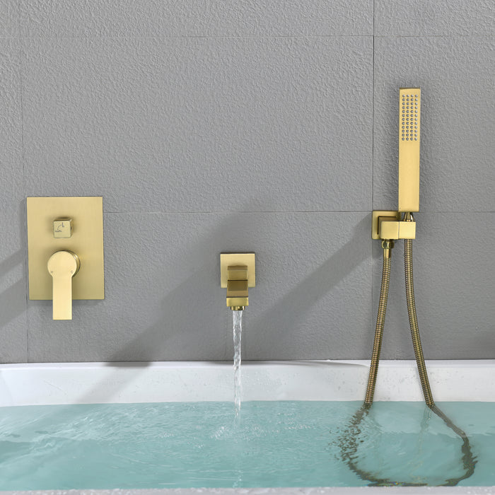 wall-mounted bathtub shower set