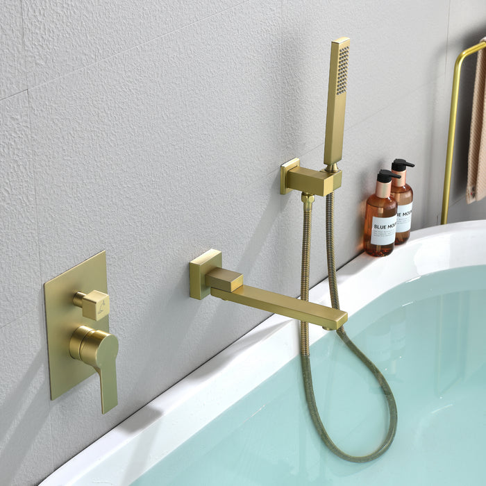 wall-mounted bathtub shower set