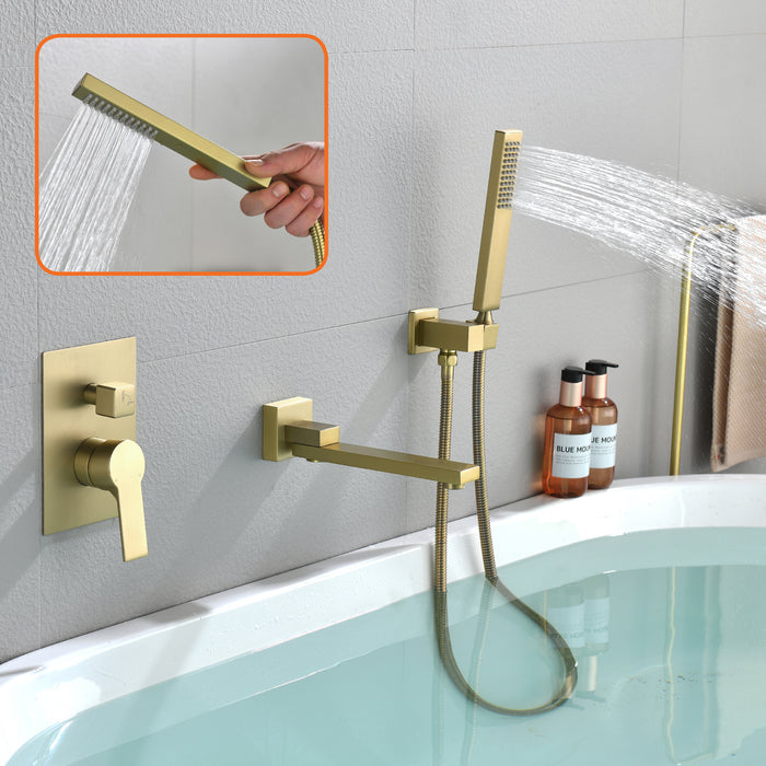 wall-mounted bathtub shower set
