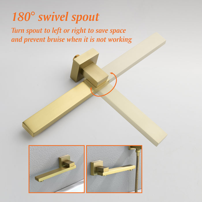 wall-mounted bathtub shower set