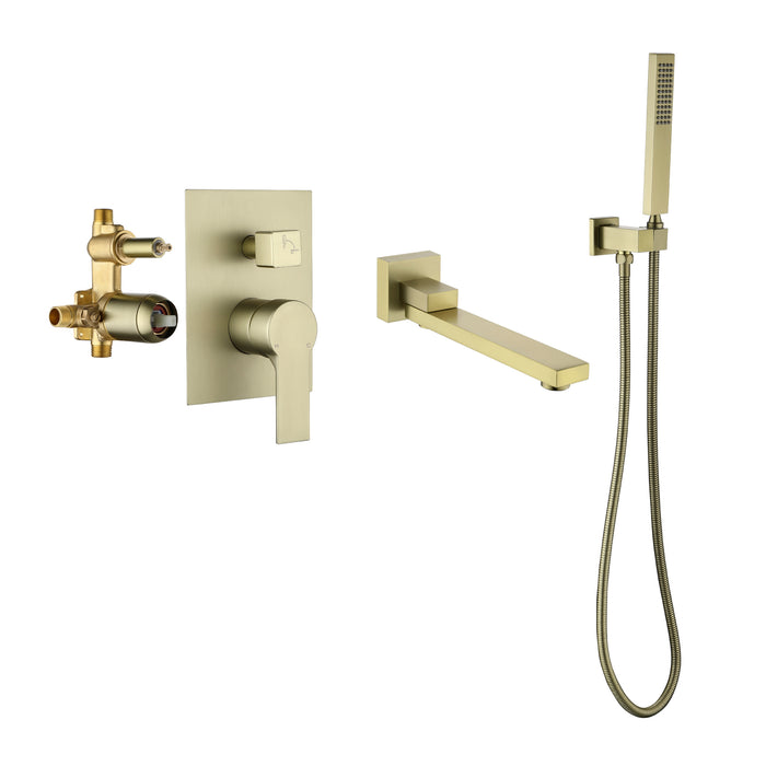wall-mounted bathtub shower set