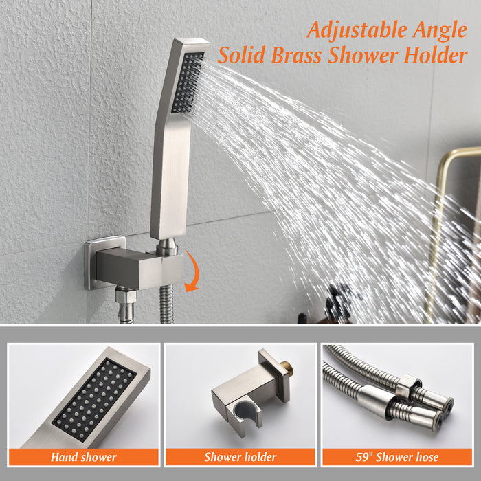 wall-mounted bathtub shower set