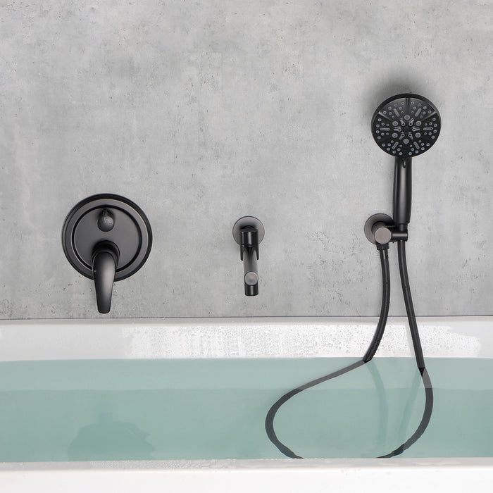 wall-mounted bathtub shower set