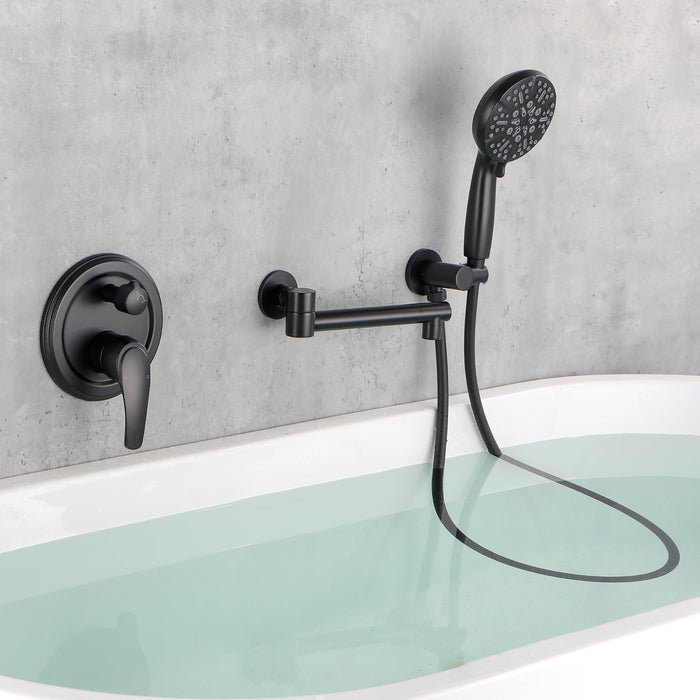 wall-mounted bathtub shower set