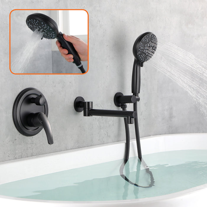 wall-mounted bathtub shower set