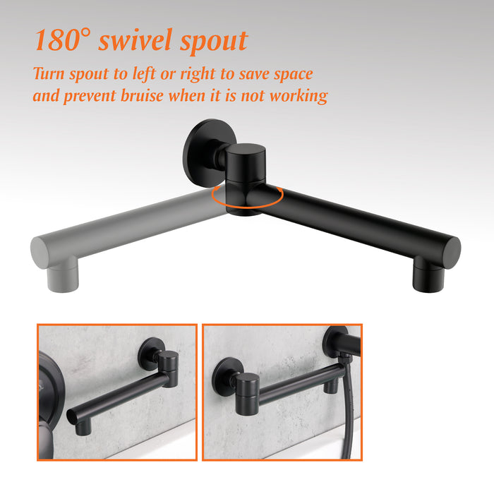 wall-mounted bathtub shower set