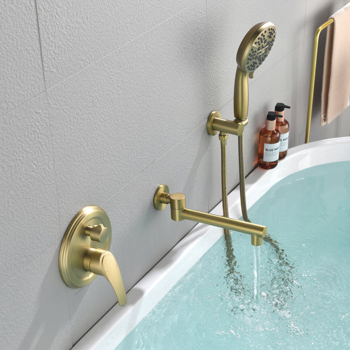 wall-mounted bathtub shower set
