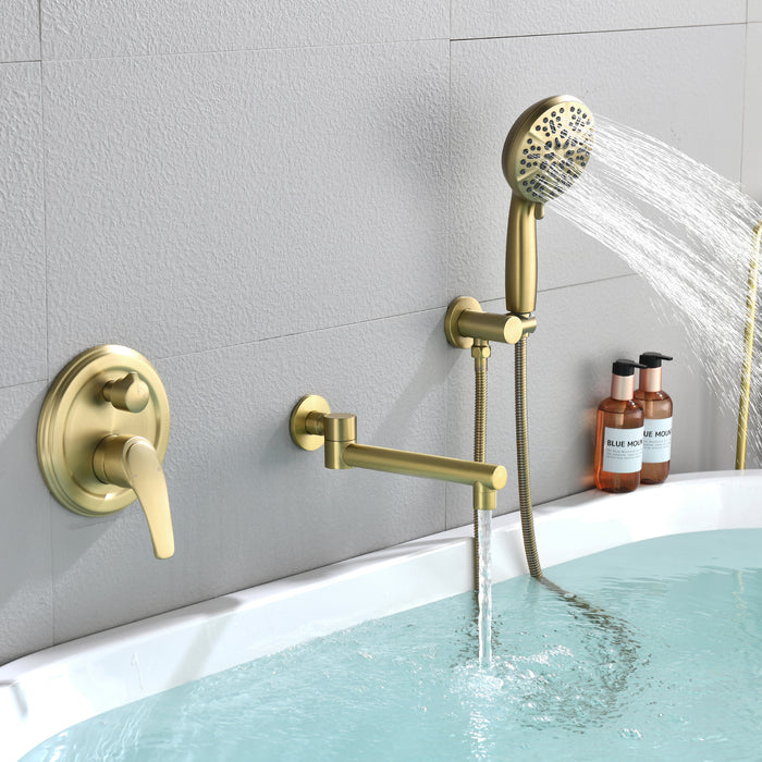 wall-mounted bathtub shower set