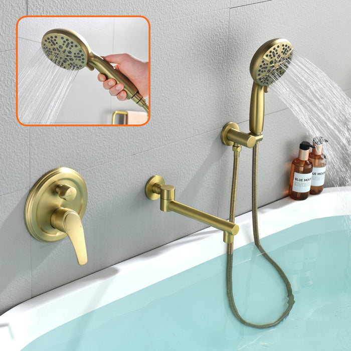 wall-mounted bathtub shower set