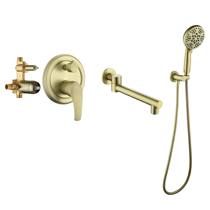 wall-mounted bathtub shower set