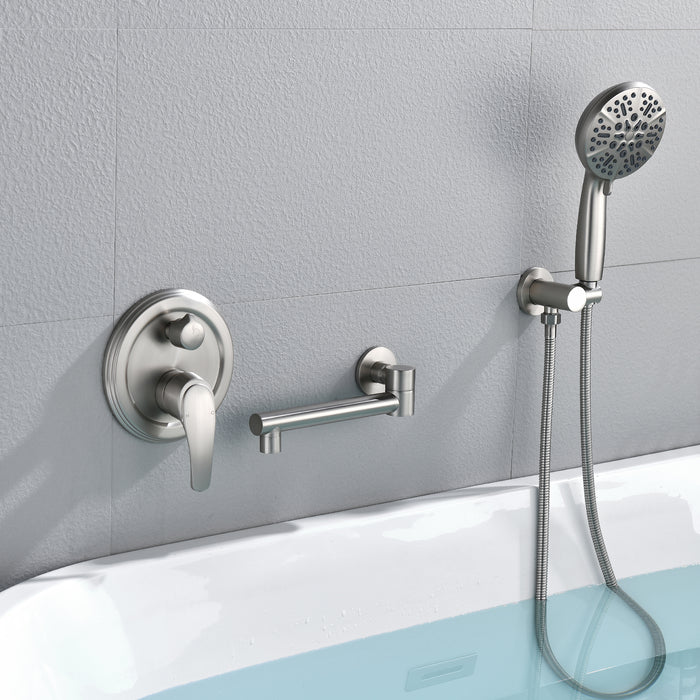 wall-mounted bathtub shower set