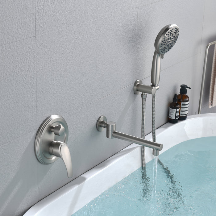 wall-mounted bathtub shower set