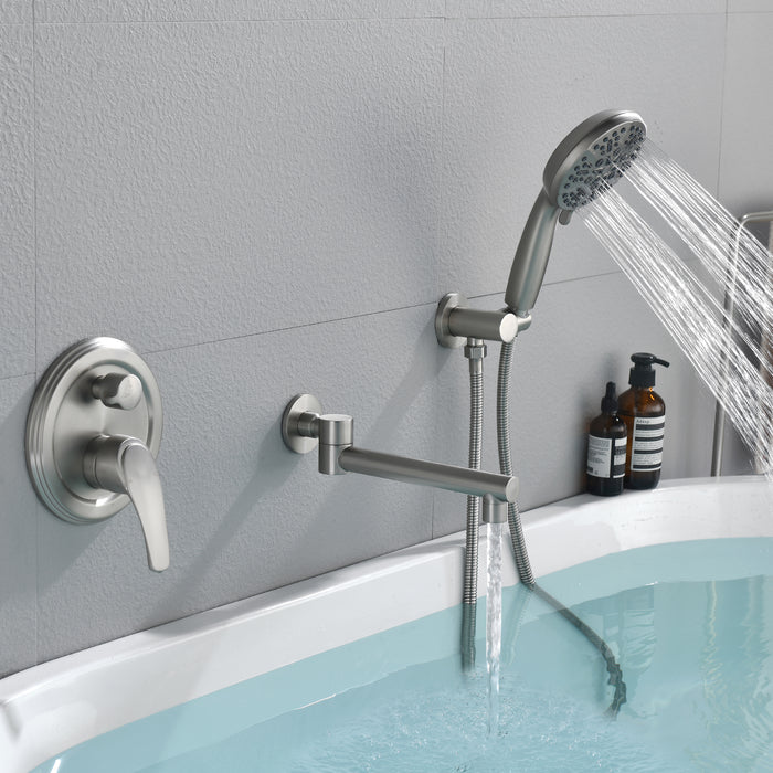 wall-mounted bathtub shower set
