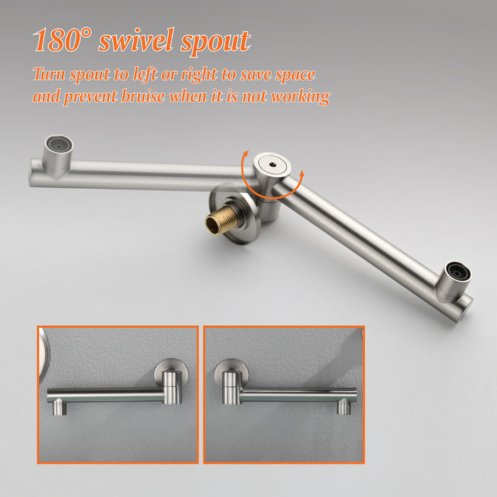 wall-mounted bathtub shower set
