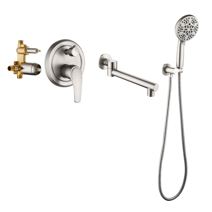 wall-mounted bathtub shower set