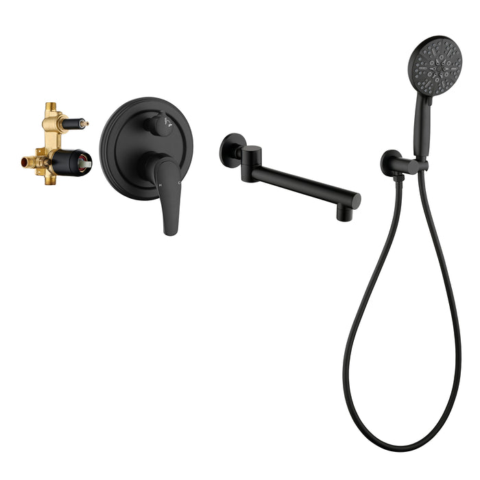 wall-mounted bathtub shower set