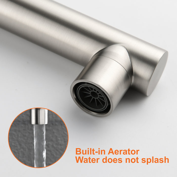 Wall-mounted rain shower system with hand shower head