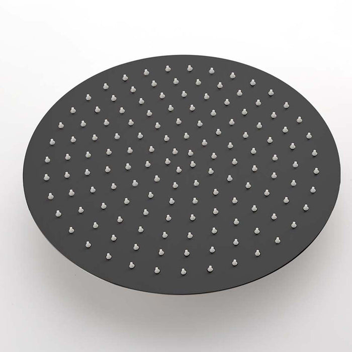 1-spray Patterns 9.8 in. Wall mount Dual Fixed and Handheld Shower Head 1.8 GPM in Matte Black