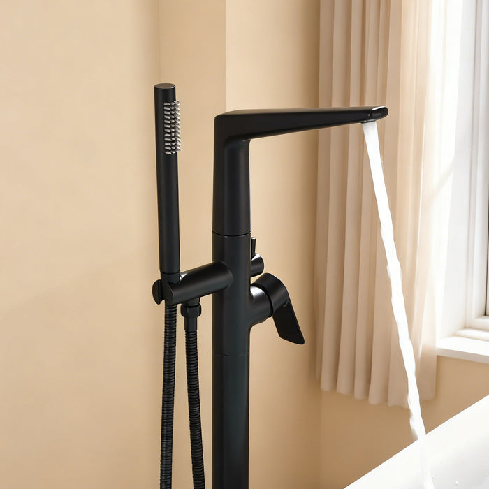 Topcraft Freestanding Bathtub Filler with Handheld Showerhead