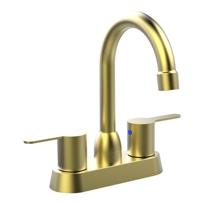2 Handles 4 in.Centerset Bathroom Faucets for 2/3 Hole