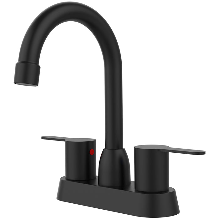 2 Handles 4 in.Centerset Bathroom Faucets for 2/3 Hole