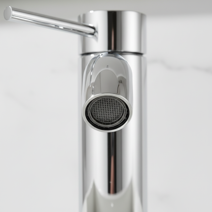 Single Handle Bathroom Faucet Lavatory Faucet Stainless Steel Single Hole