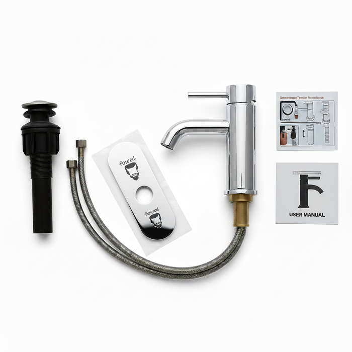 Single Handle Bathroom Faucet Lavatory Faucet Stainless Steel Single Hole